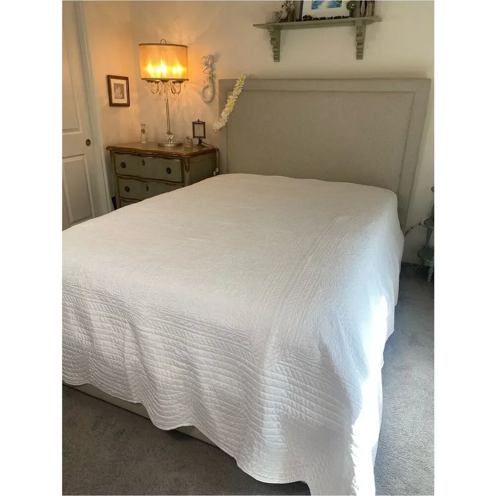 Madison Park White Quilted Comforter King